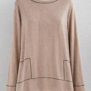 Calvin Klein Women’s Sweater M Blush Pink Long Sleeve Crew Neck